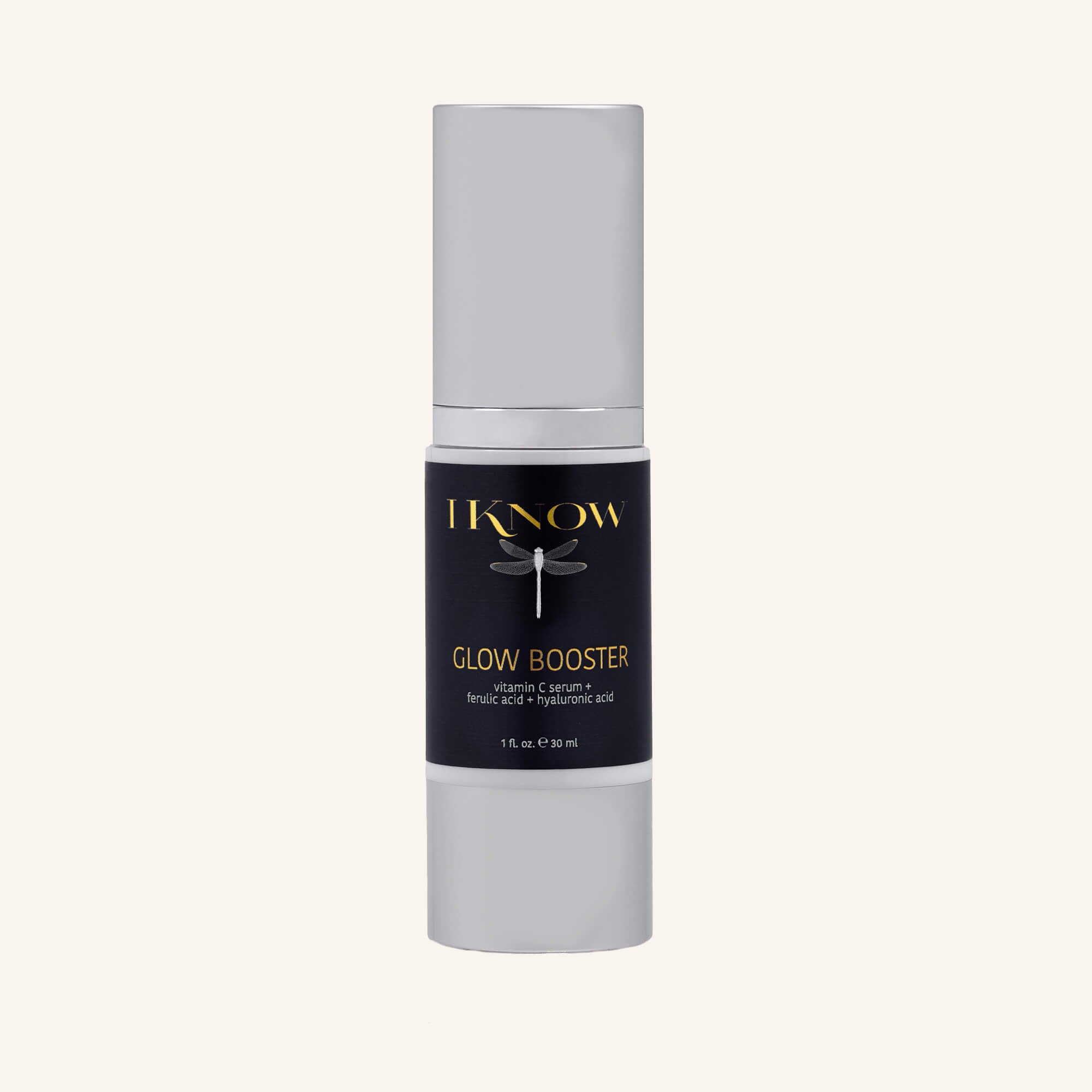 IKNOW Glow Booster Serum with Vitamin C, Ferulic Acid and Hyaluronic Acid for Hyperpigmentation and Dull Skin