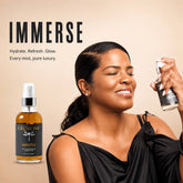 Woman using a spray bottle with &