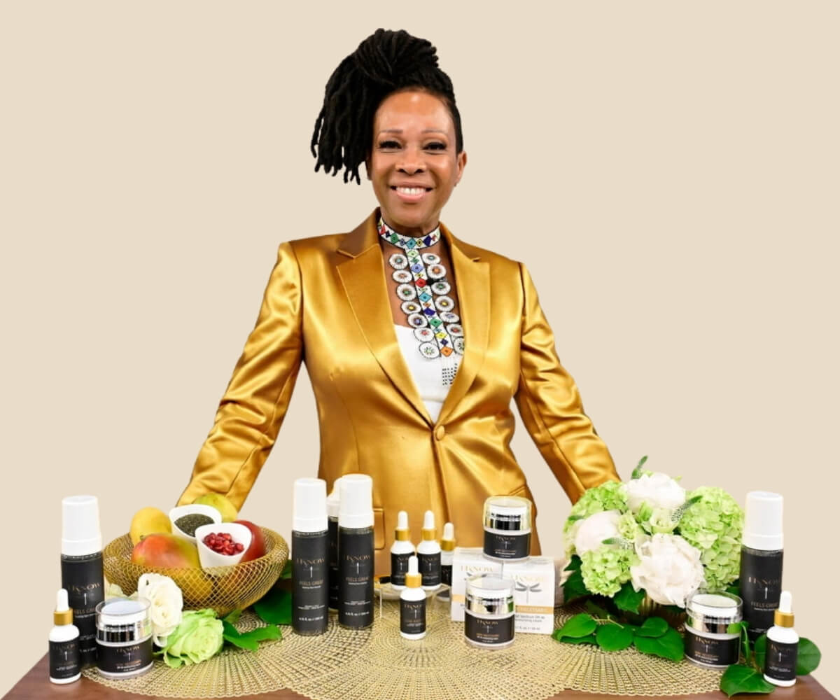 Black woman Skincare Founder