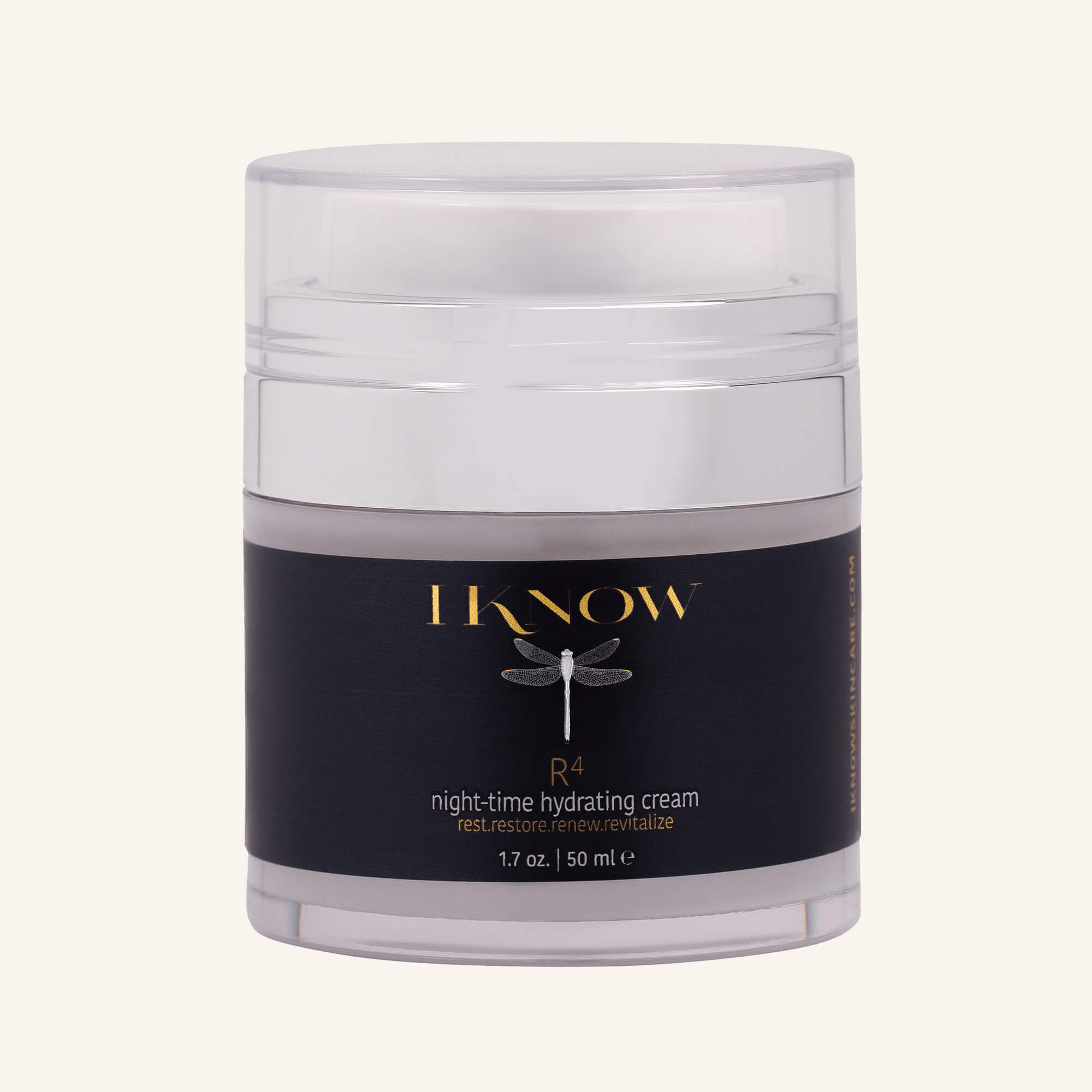 IKNOW R4 Night-time Hydrating Cream replenishes dry skin and boosts suppleness